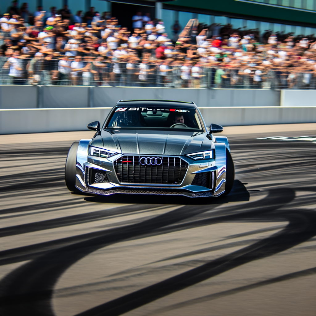 ABT-tuned Audi racing with dynamic flair.