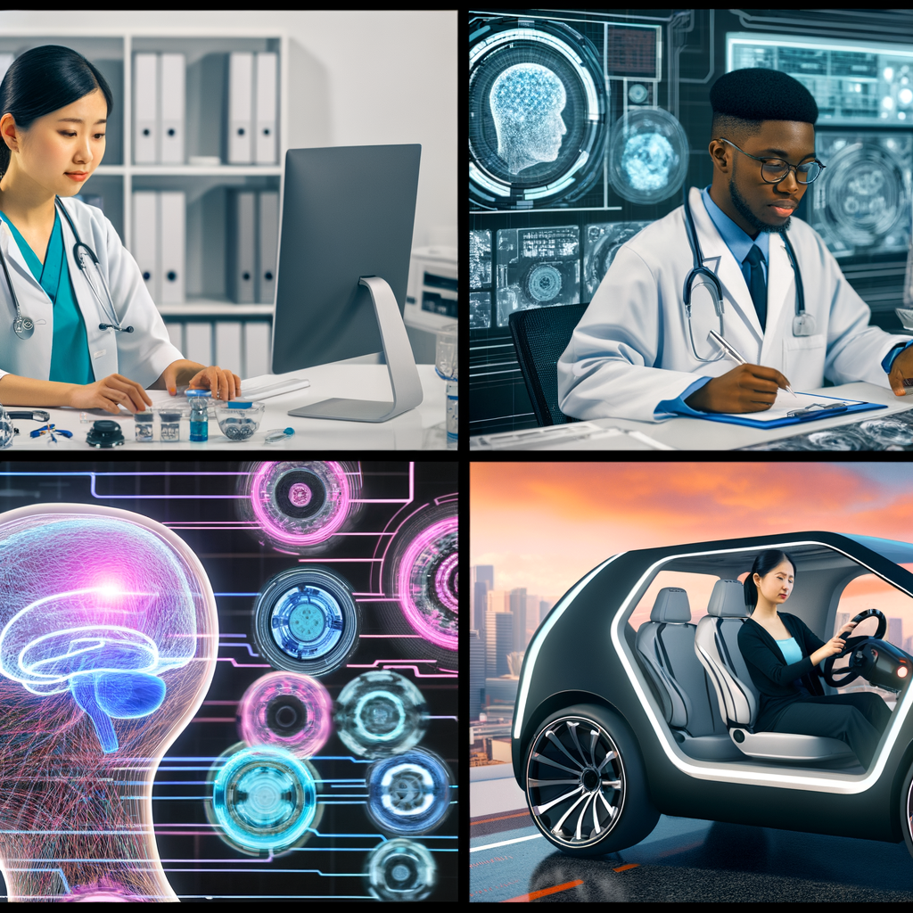 AI revolutionizes healthcare and automotive industries.