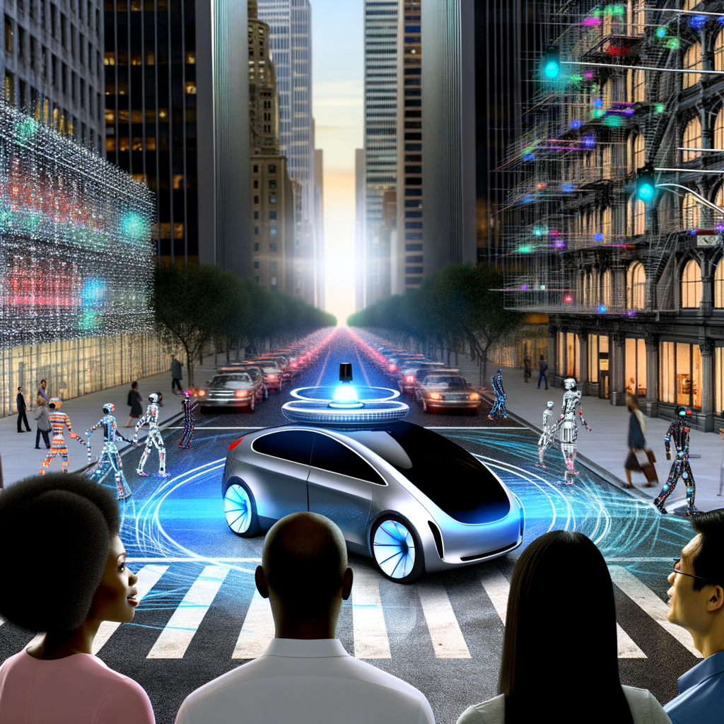 Autonomous car connects, drives, revolutionizes transportation.