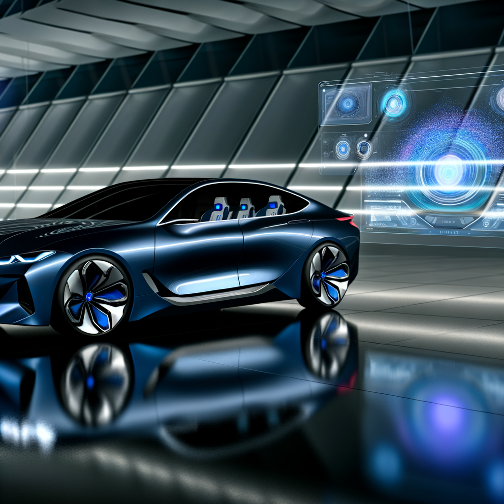 BMW iX showcasing advanced AI technology.
