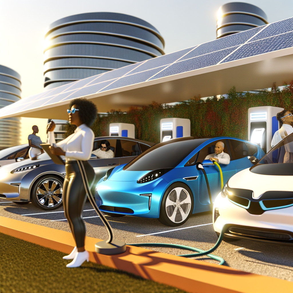 Electric cars recharge sustainable future driving.