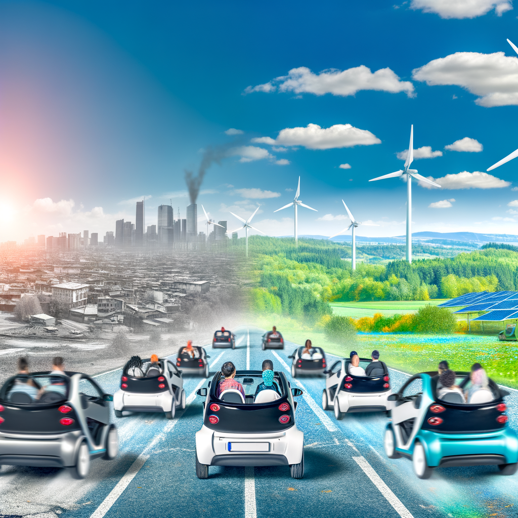 Electric cars zoom into a sustainable future.