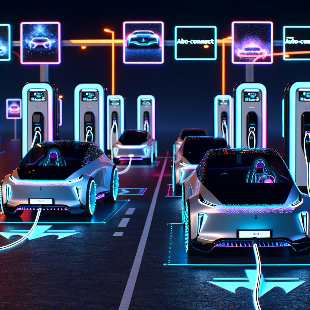 Futuristic cars charge, connect, and navigate.