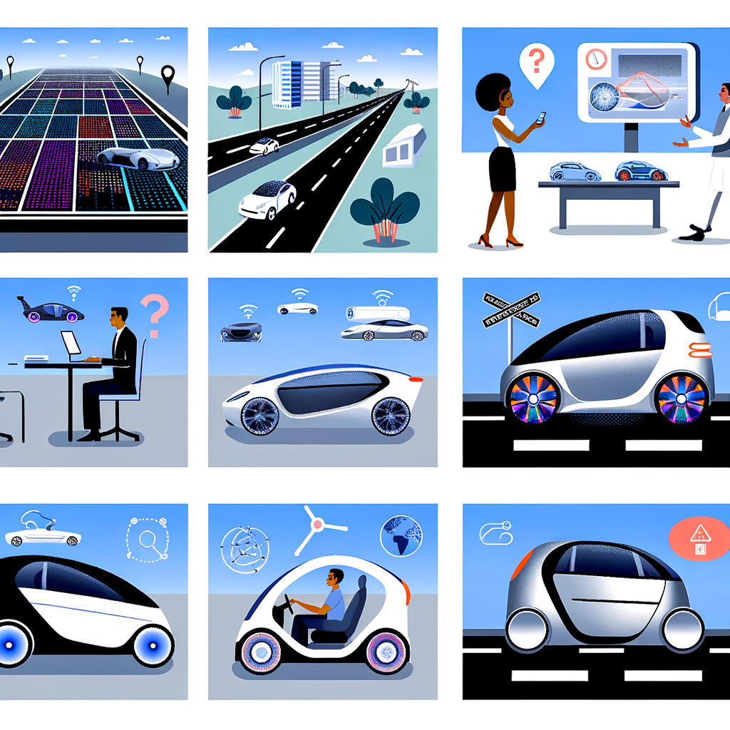 Futuristic cars revolutionize travel on smart roads.