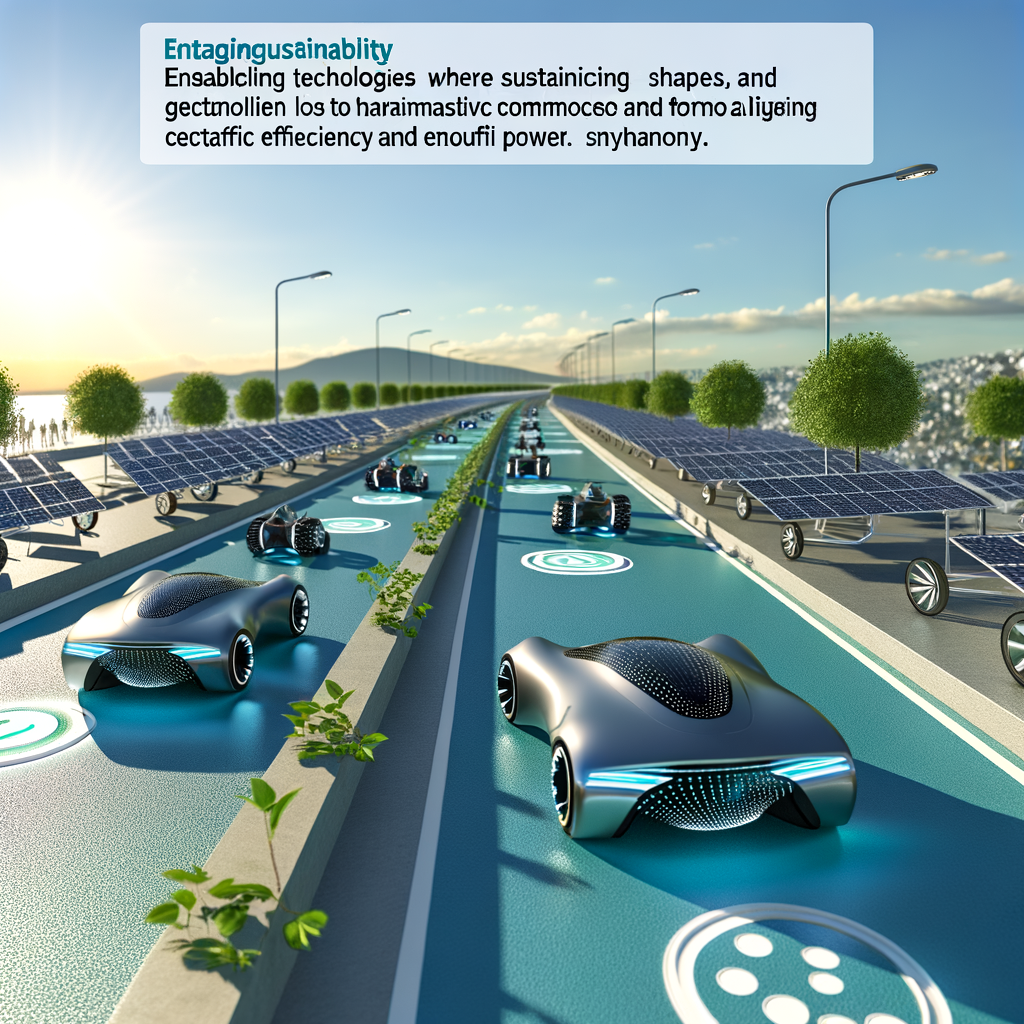 Futuristic cars shaping sustainable, smart roads.