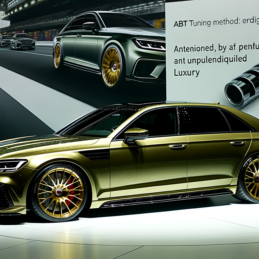 ABT-tuned car: power, beauty, unparalleled luxury.