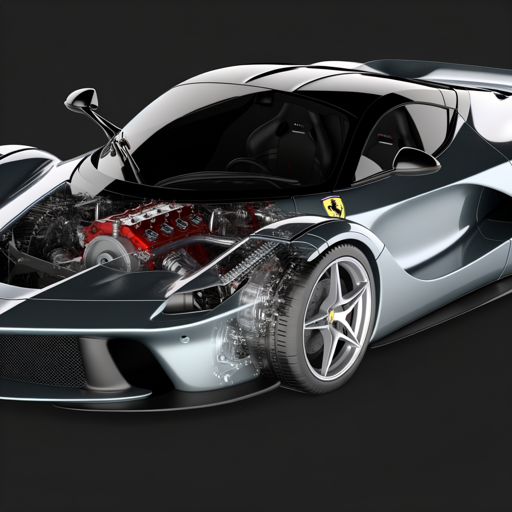 Ferrari's latest V12 supercar, breathtakingly photorealistic.