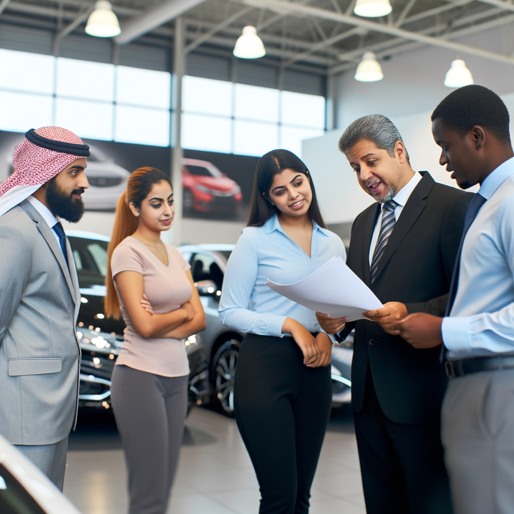 Navigating car purchase journey with professional guidance.