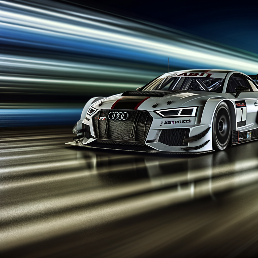 Custom ABT Audi races with power.