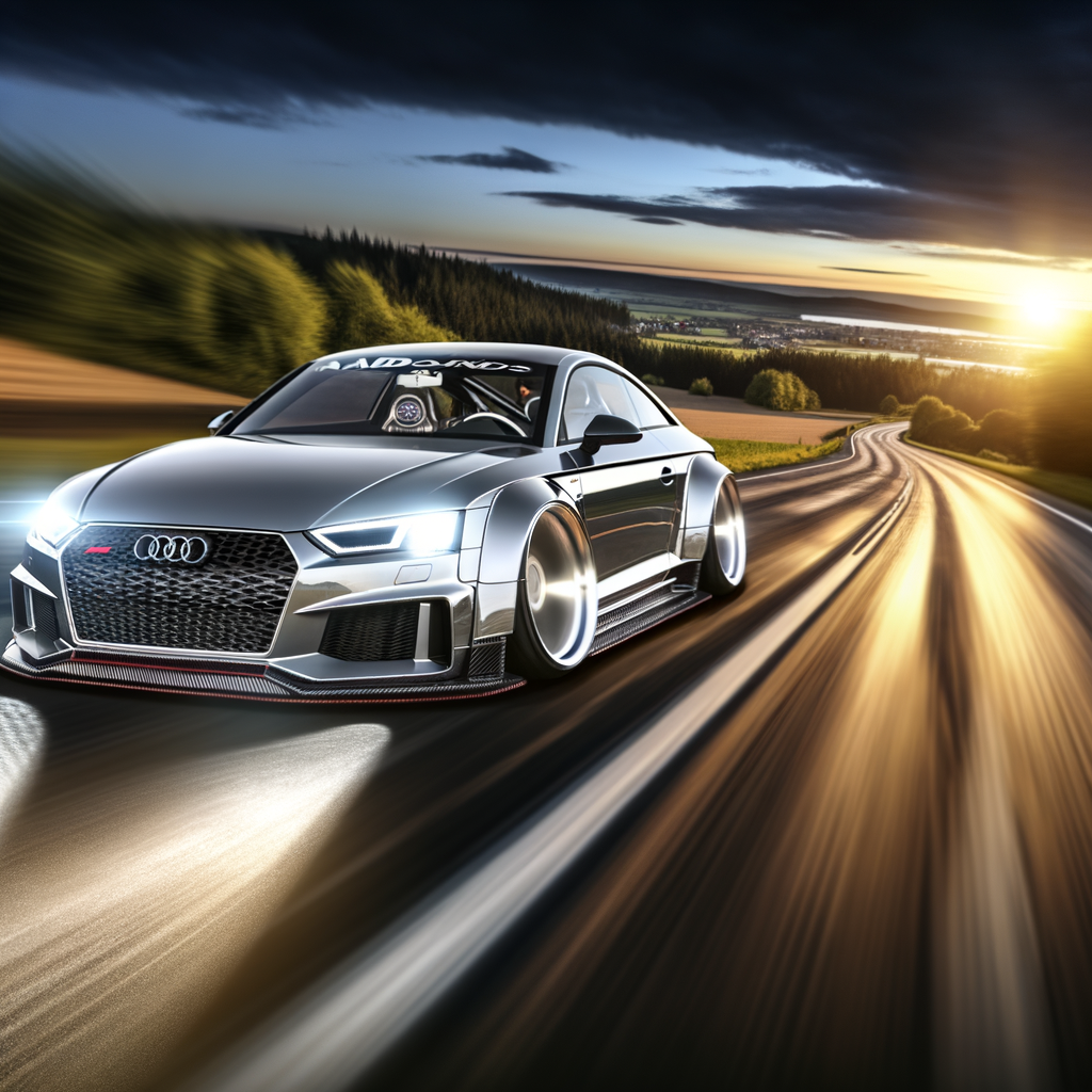 Custom-tuned Audi races with ABT flair.