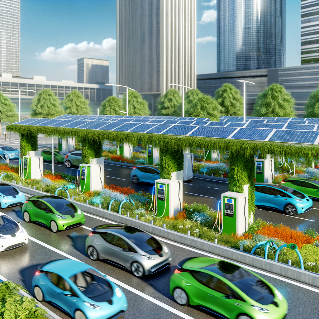 Electric cars shaping a sustainable future.