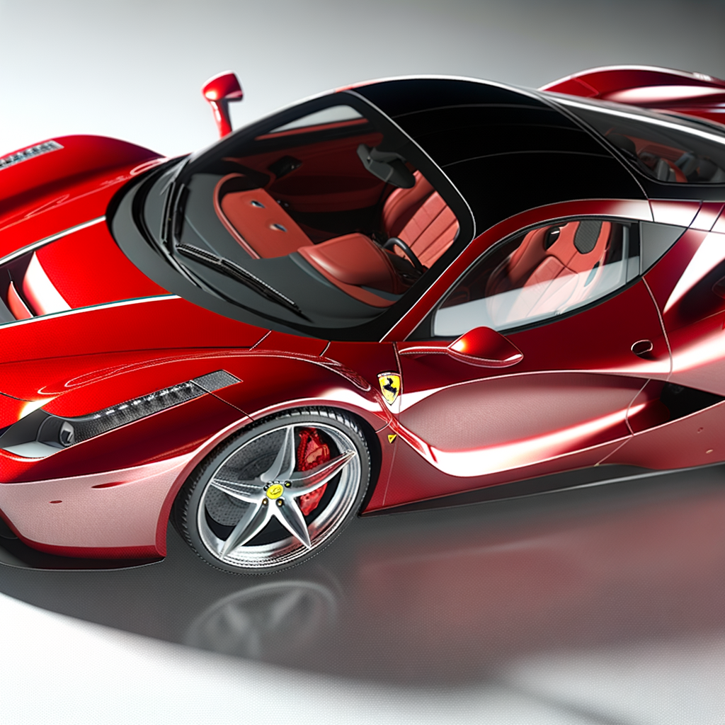 Ferrari's latest supercar in breathtaking detail.
