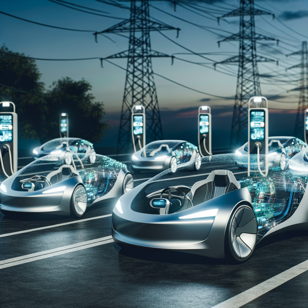 Futuristic cars showcasing electrification and connectivity.