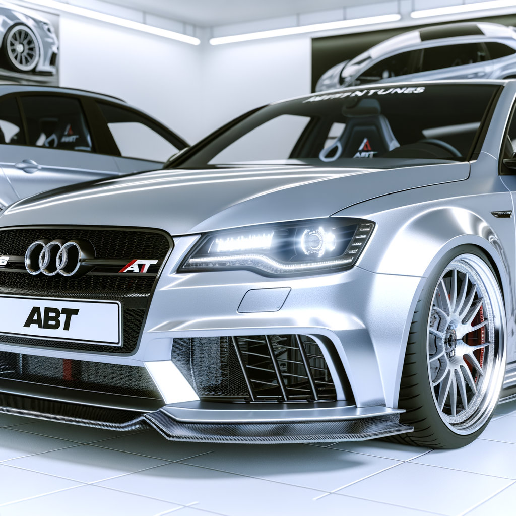 ABT-tuned car, sleek, performance-enhanced masterpiece.