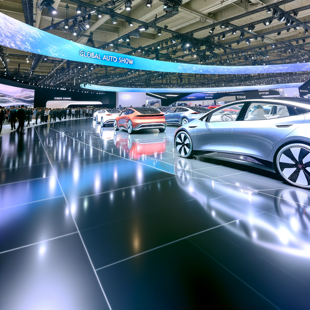 Electric cars dazzle at global auto show.