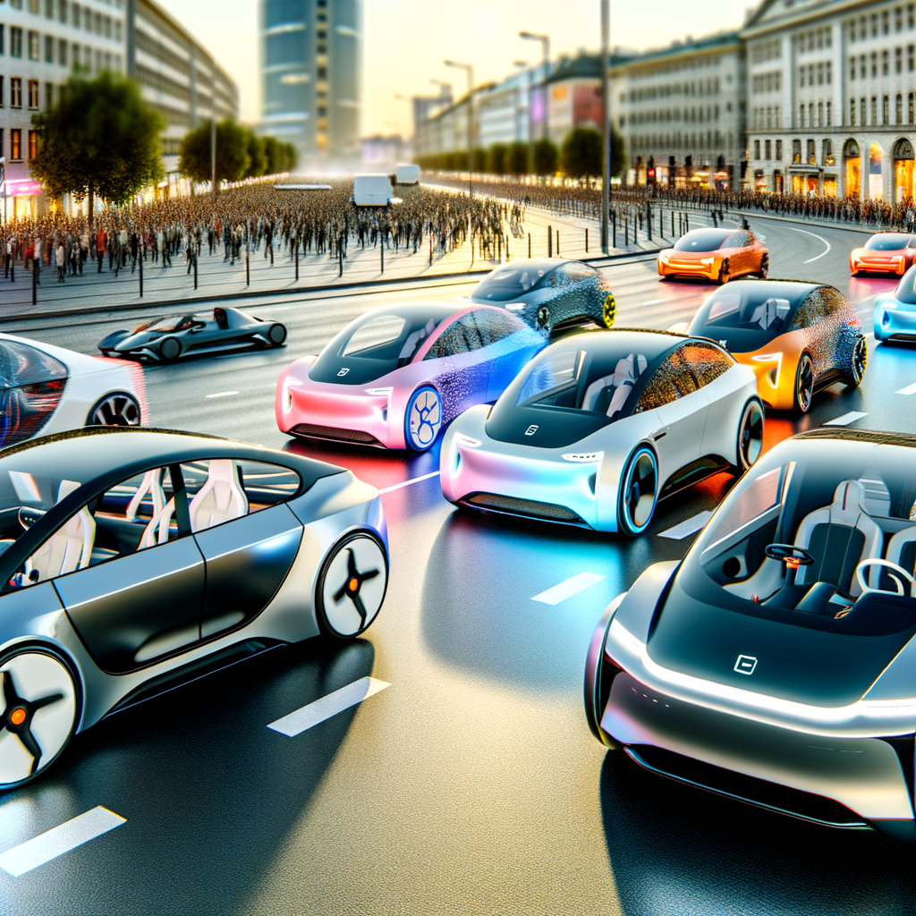 Electric cars lead future auto trends.