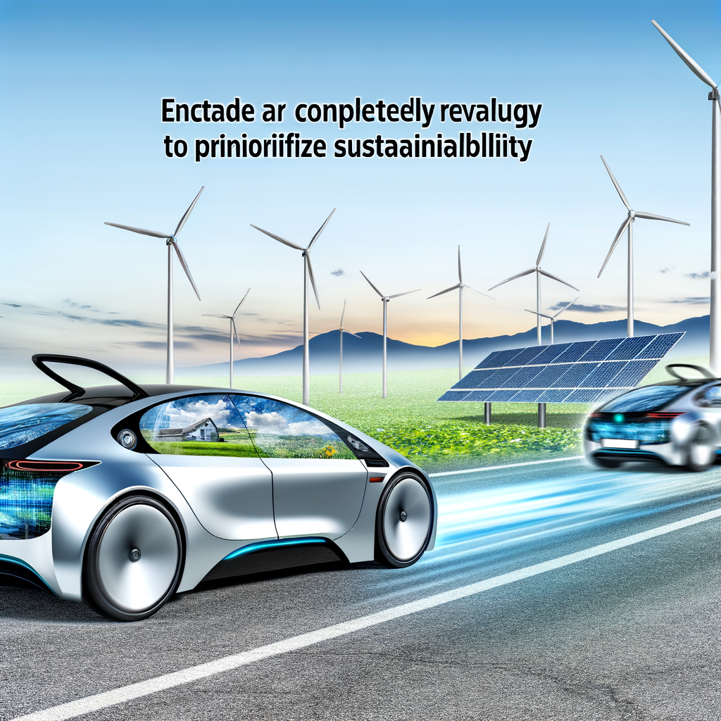 Futuristic cars revolutionize road travel sustainability.