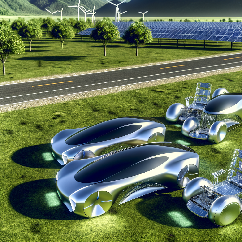 Futuristic cars showcasing technology and sustainability.