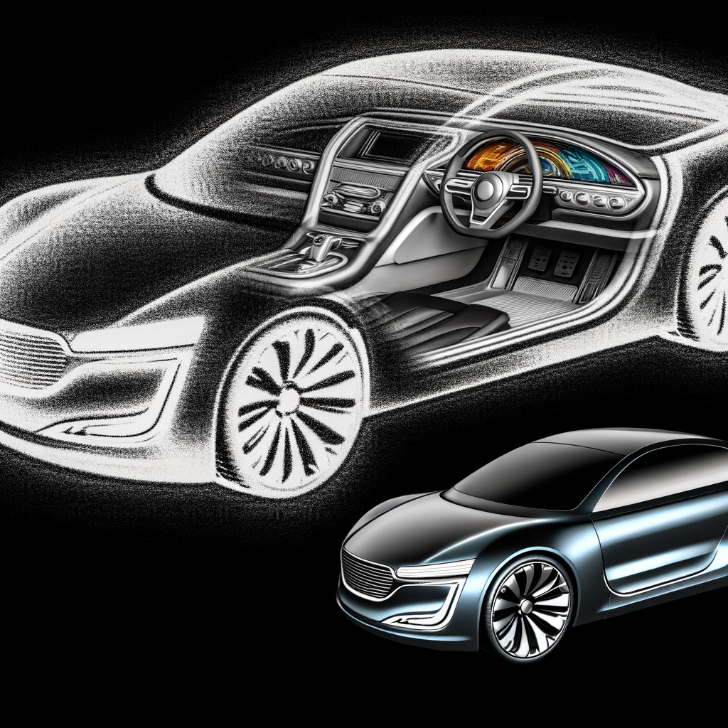 Sleek BMW vehicle with futuristic dashboard.