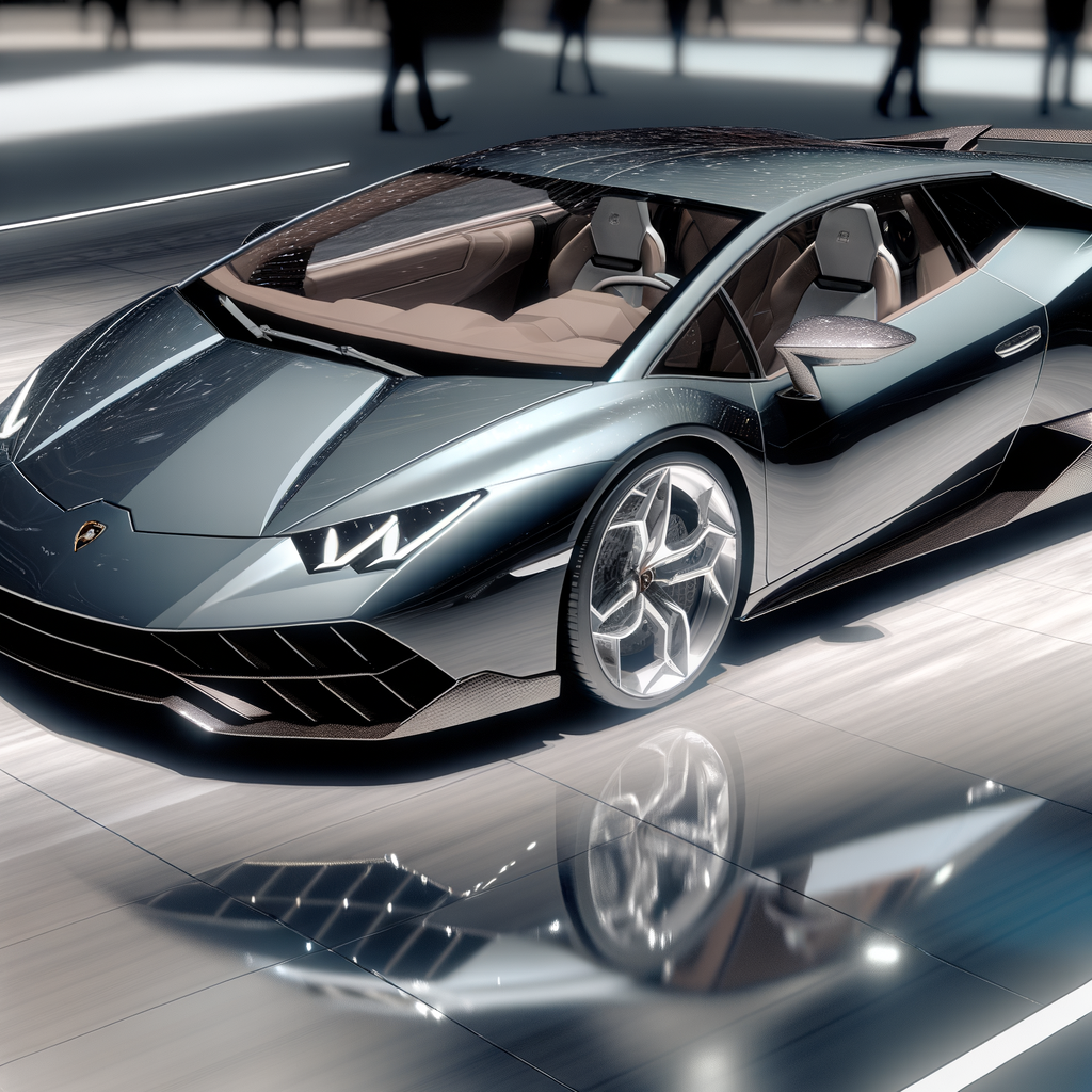 Sleek Lamborghini supercar with hybrid elegance.