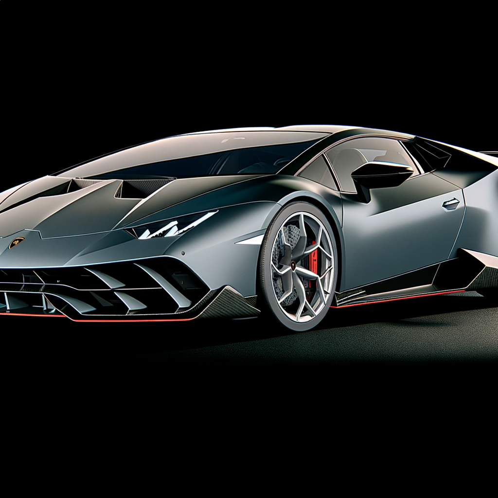 A sleek Lamborghini hybrid supercar unveiled.