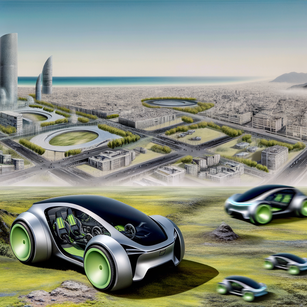 Futuristic cars showcasing innovation and sustainability.