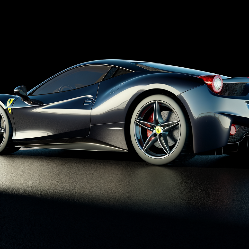 Ferrari's supercar: elegance meets engineering excellence.