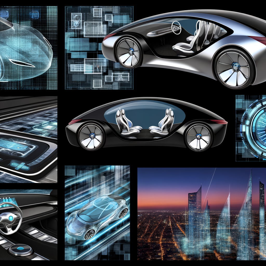 Futuristic cars and technology shaping tomorrow.