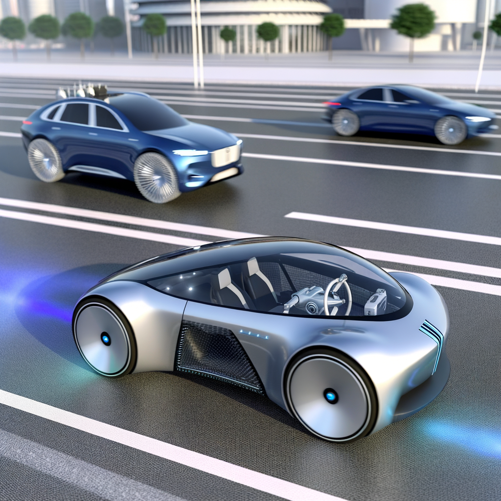 Futuristic cars shaping sustainable, autonomous journeys.