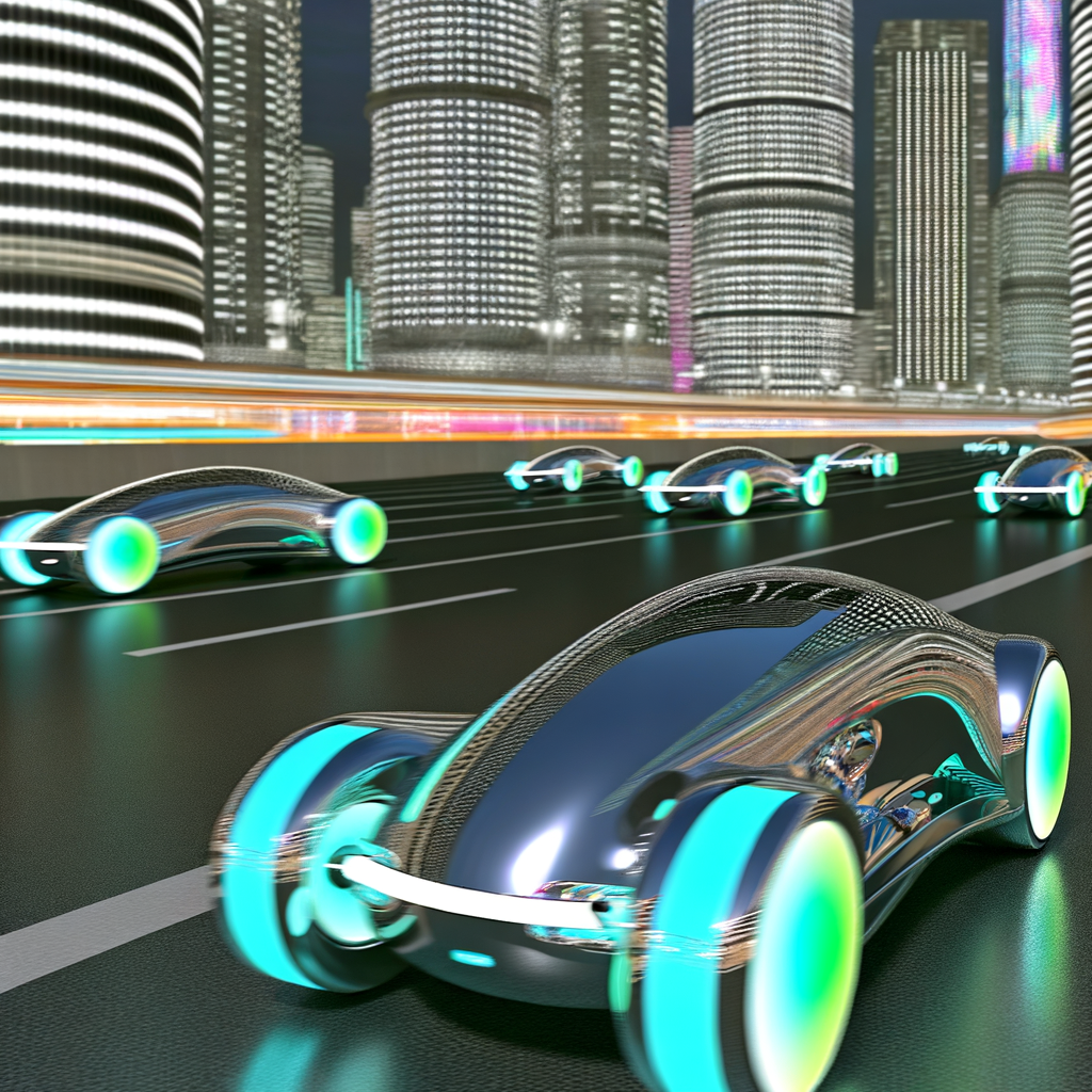 Futuristic cars showcasing innovation and sustainability.