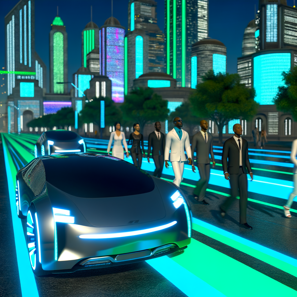 Futuristic cars showcasing technology and sustainability.