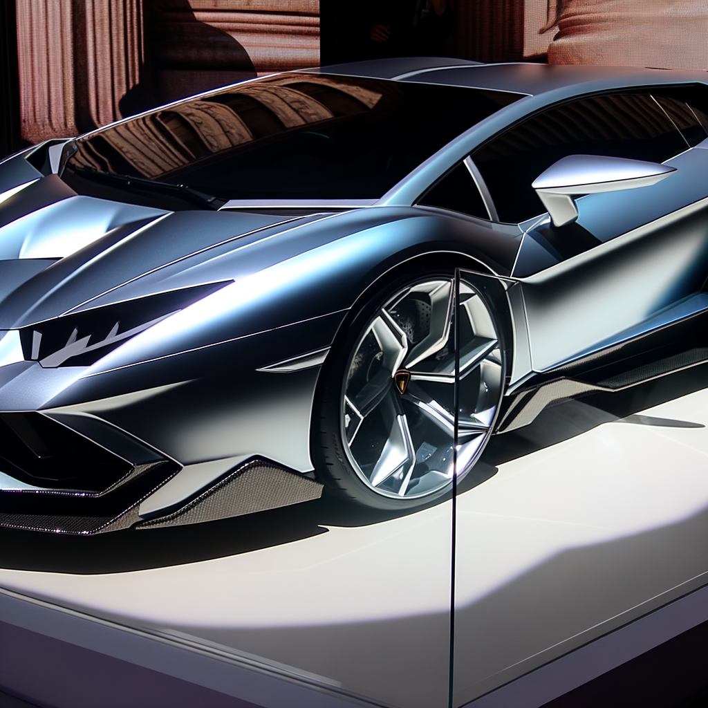 Lamborghini supercar: sleek, powerful, futuristic design.