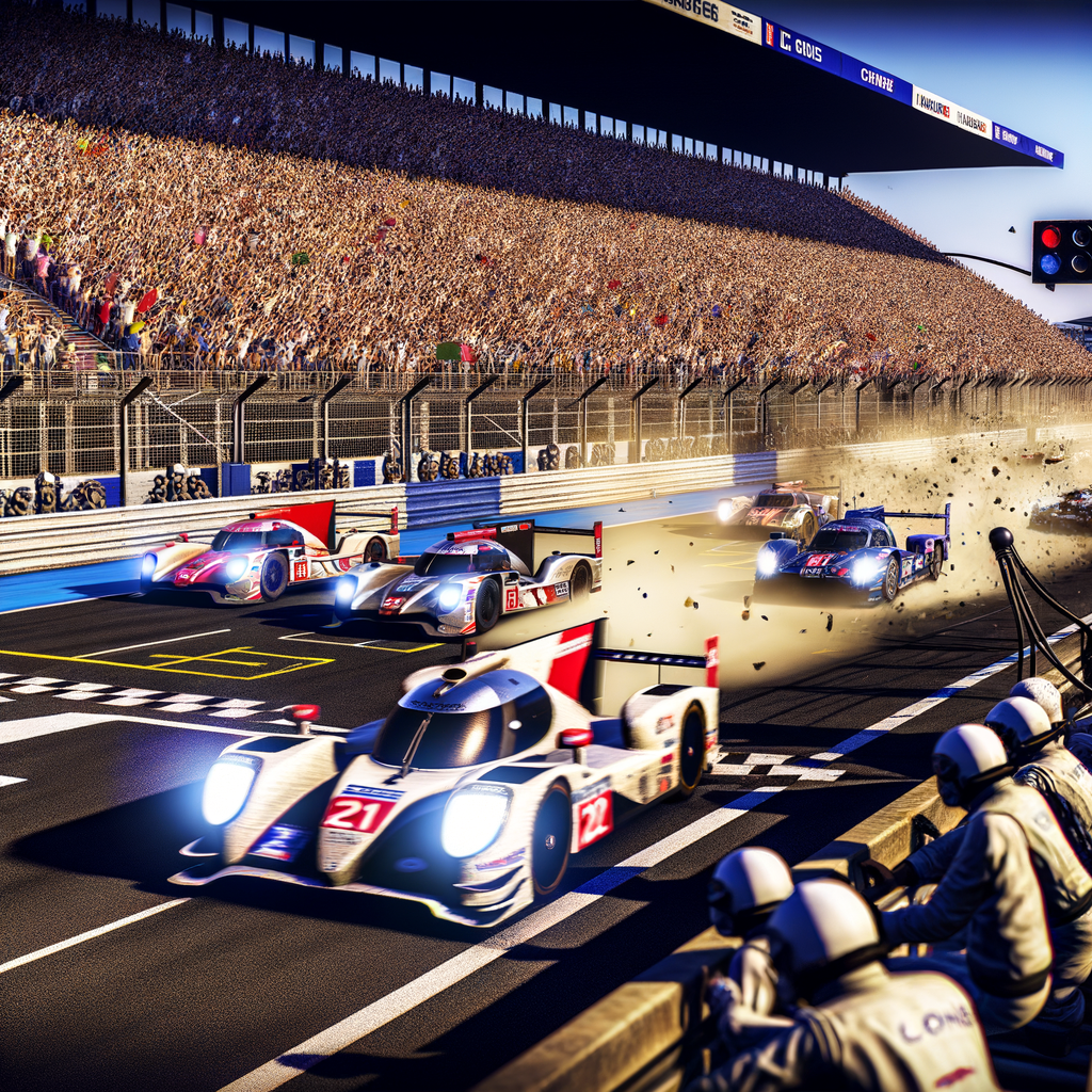 Le Mans race: dynamic, immersive, visually electrifying.