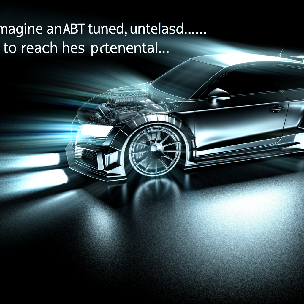 ABT-tuned car, dynamic power unleashed.