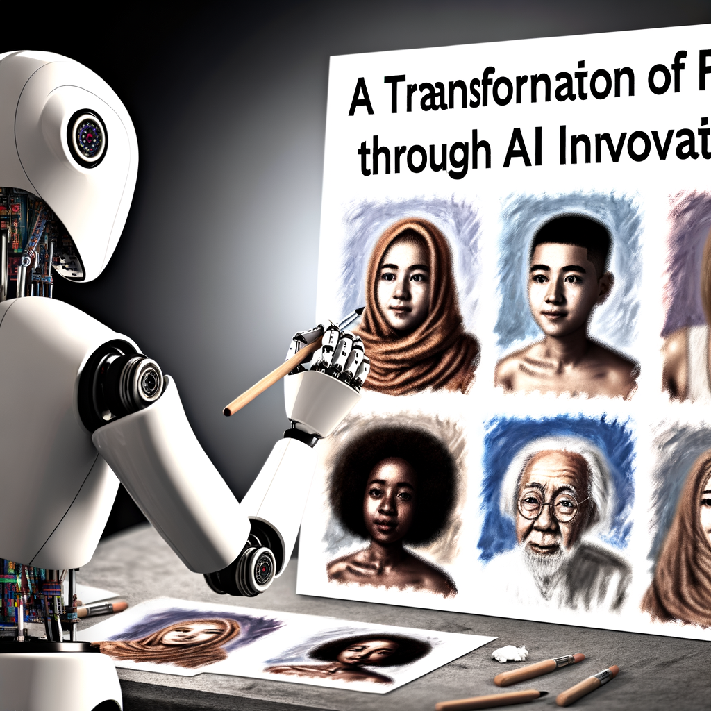 AI innovation transforming future, robots think.