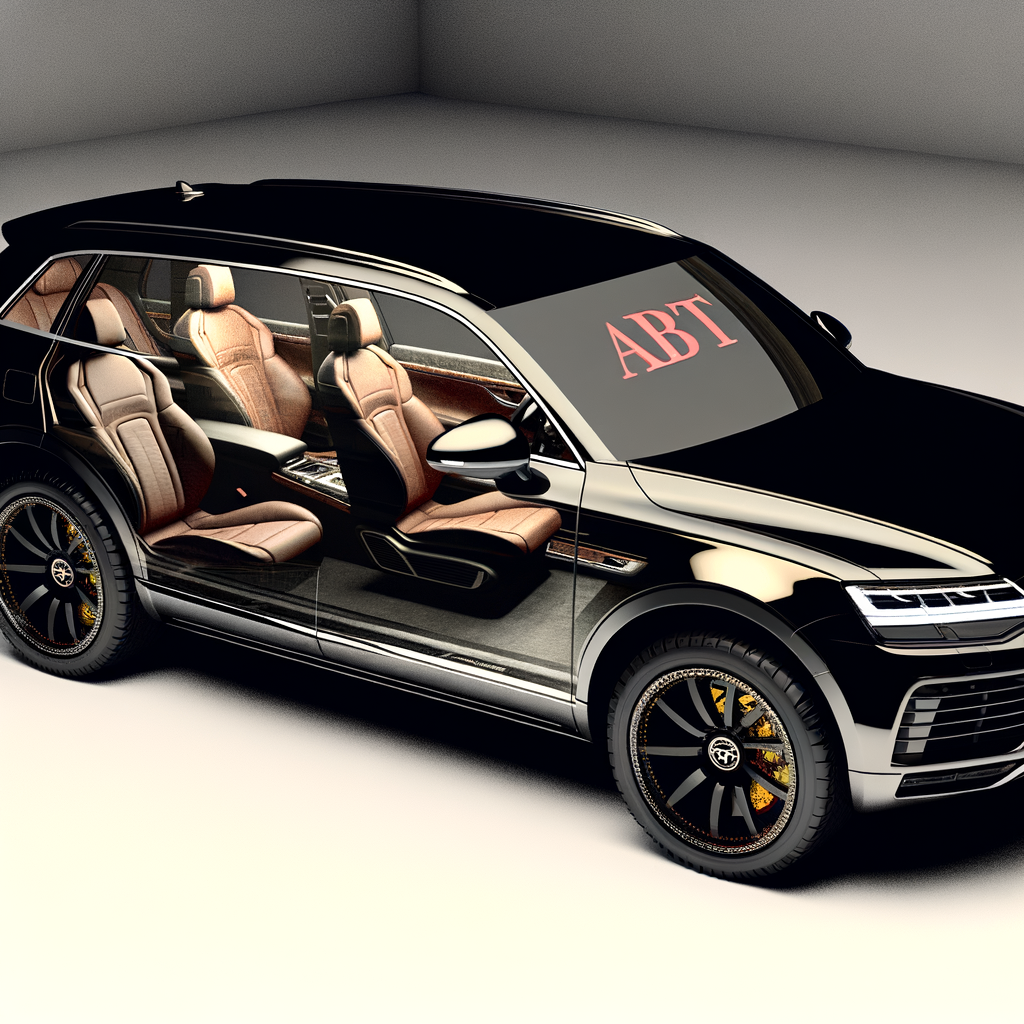 Customized ABT car exudes elegance, power.