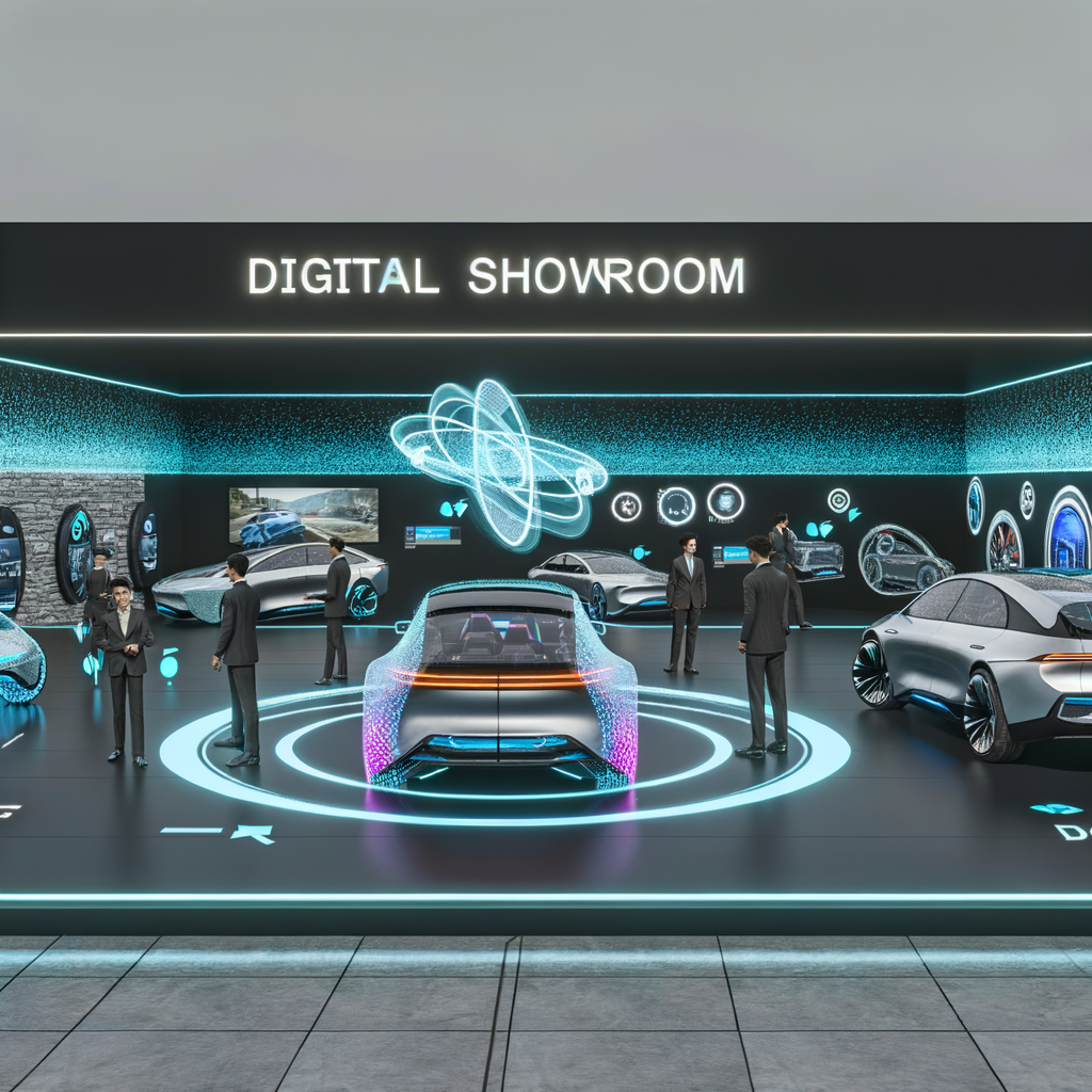 Digital showroom future drives automotive evolution.