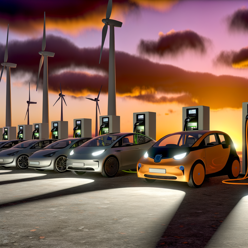 Electric cars charge into the future.