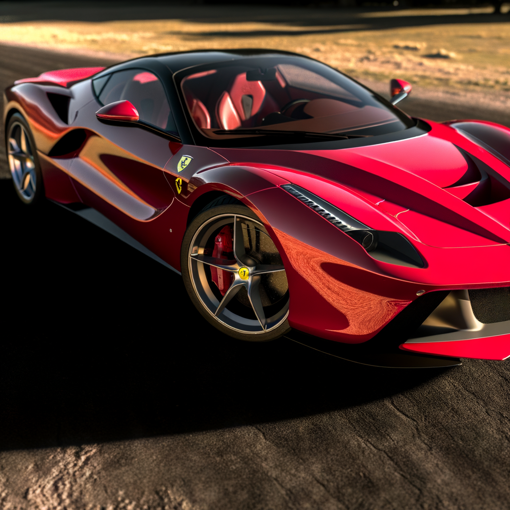 Ferrari's elegance captured in 4K brilliance.