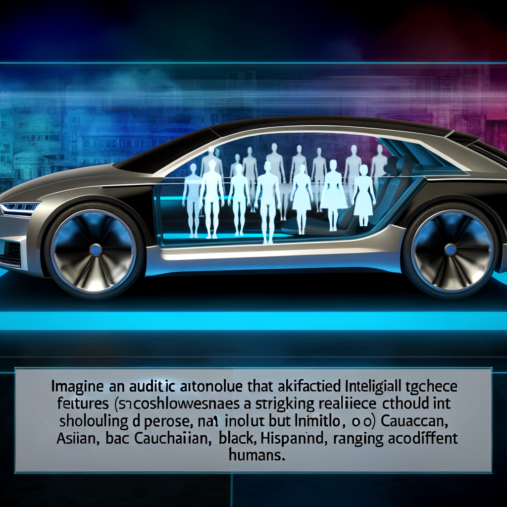 Futuristic Audi car showcasing AI technology.