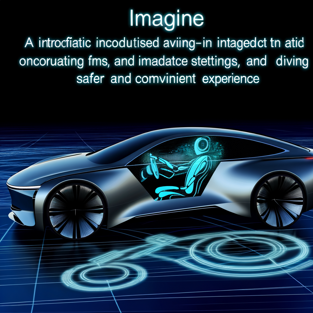 Futuristic BMW car with AI interface.