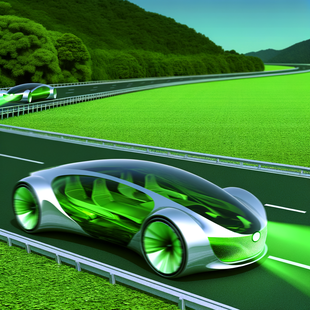 Futuristic cars shaping tomorrow's green highways.