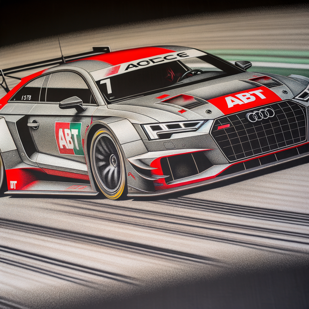 ABT-tuned Audi races, power meets art.