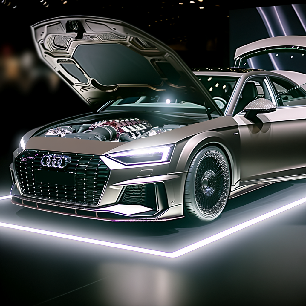 Customized ABT Audi exudes power, sophistication.