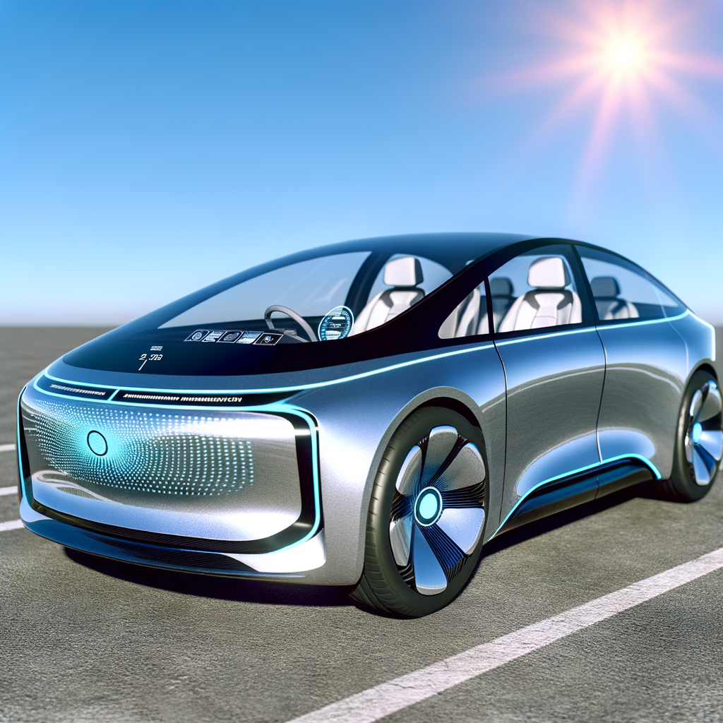 Futuristic BMW car showcasing advanced technology.