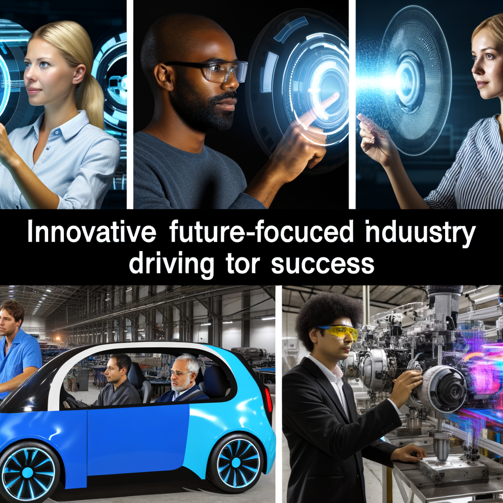 Innovative automotive future driving industry success.