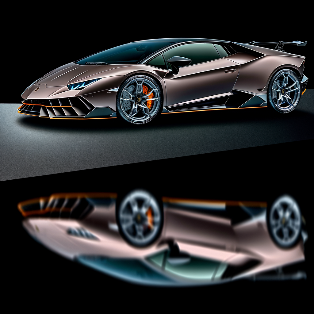 Lamborghini supercar blending speed and sustainability.