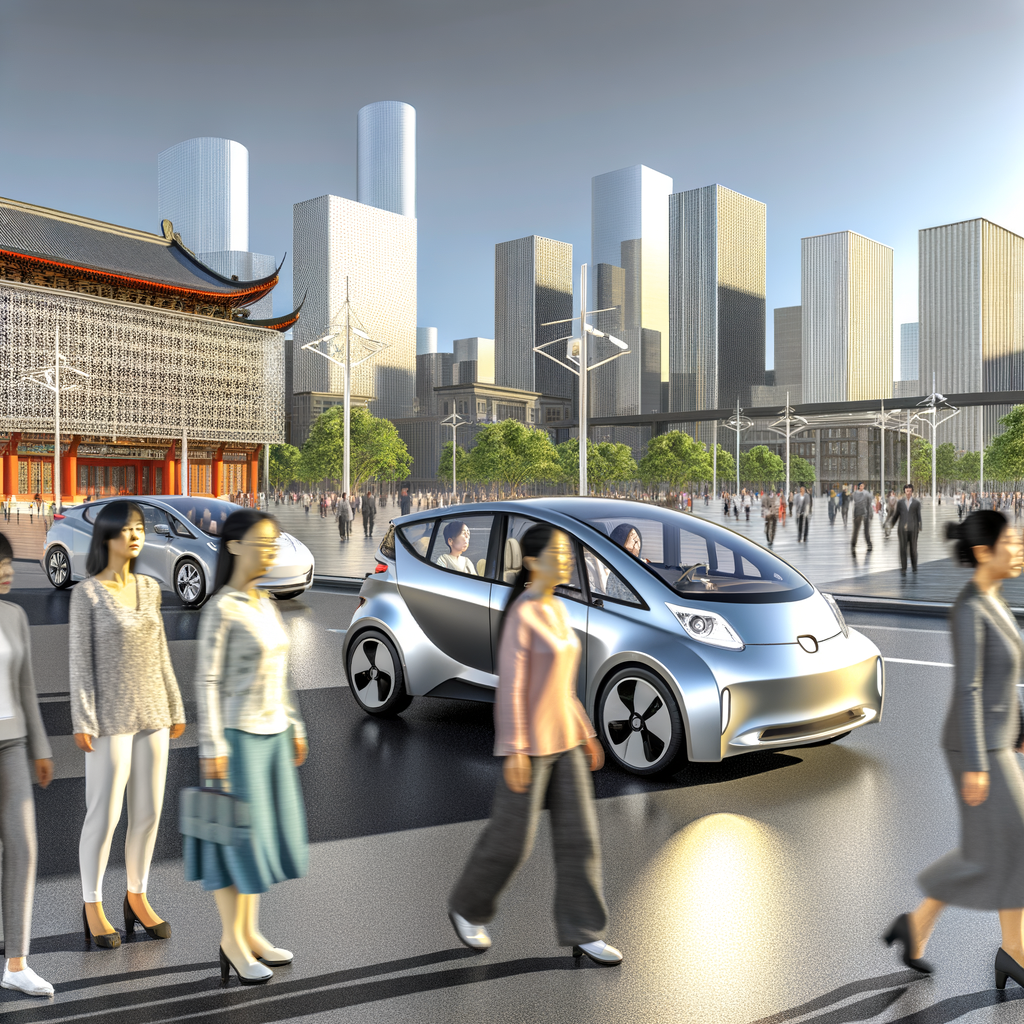 EVs dominate China's bustling urban streets.