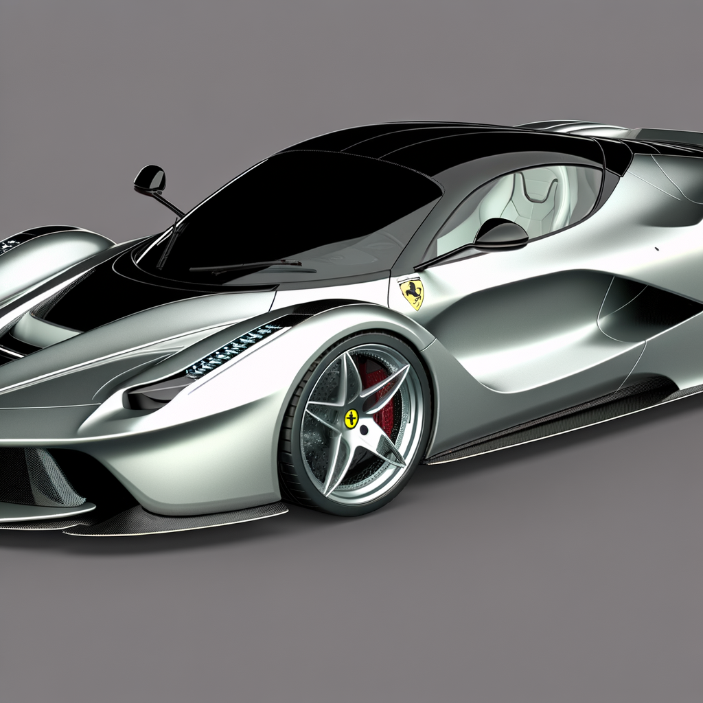 Ferrari supercar: sleek, powerful, futuristic elegance.