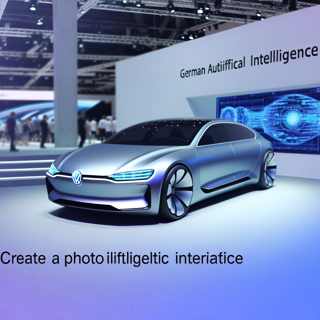 Futuristic BMW car with AI interface.